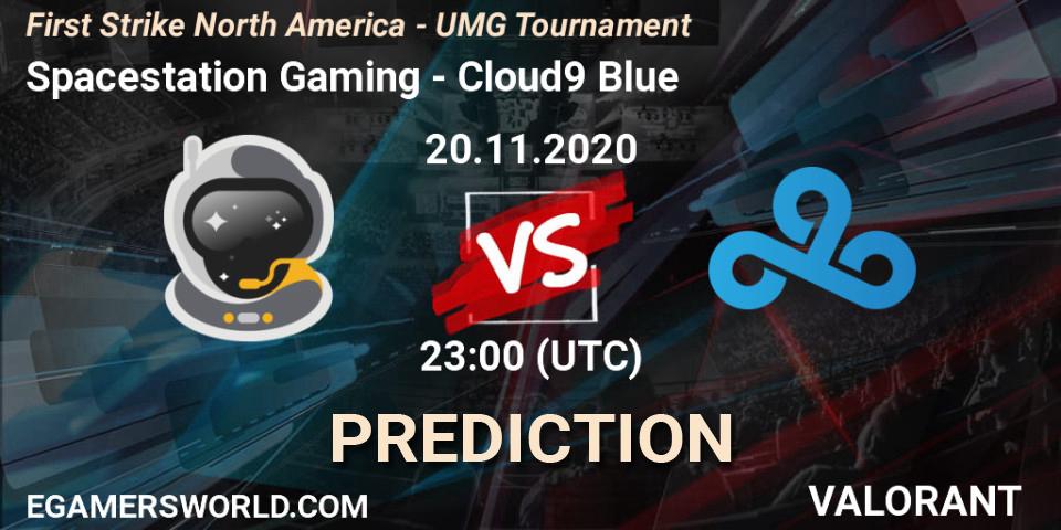 Spacestation Gaming vs Cloud9 Blue: Betting TIp, Match Prediction. 21.11.2020 at 00:00. VALORANT, First Strike North America - UMG Tournament