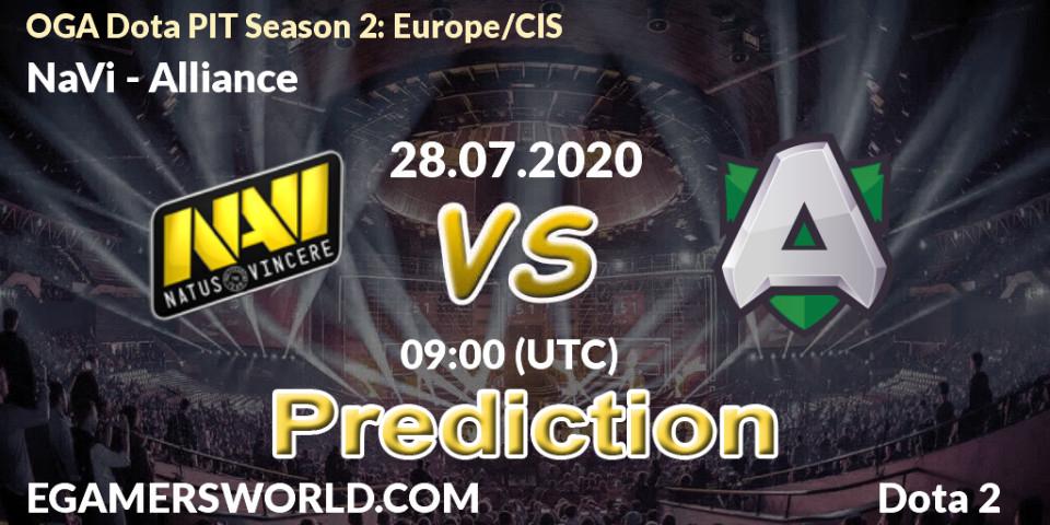 NaVi vs Alliance: Betting TIp, Match Prediction. 28.07.20. Dota 2, OGA Dota PIT Season 2: Europe/CIS