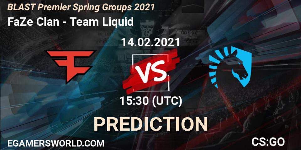 FaZe Clan vs Team Liquid: Betting TIp, Match Prediction. 14.02.21. CS2 (CS:GO), BLAST Premier Spring Groups 2021