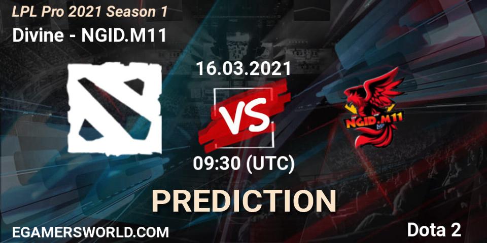 Divine vs NGID.M11: Betting TIp, Match Prediction. 16.03.2021 at 09:30. Dota 2, LPL Pro 2021 Season 1