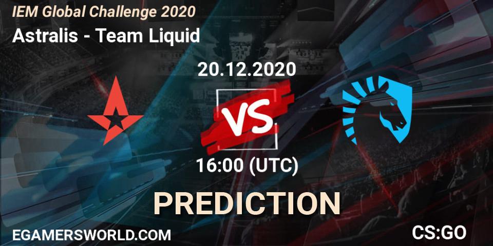 Astralis vs Team Liquid: Betting TIp, Match Prediction. 20.12.20. CS2 (CS:GO), IEM Global Challenge 2020