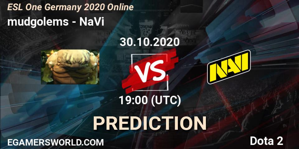 mudgolems vs NaVi: Betting TIp, Match Prediction. 30.10.20. Dota 2, ESL One Germany 2020 Online