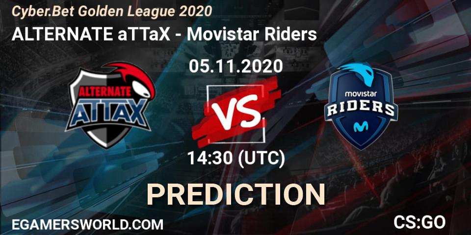 ALTERNATE aTTaX vs Movistar Riders: Betting TIp, Match Prediction. 05.11.20. CS2 (CS:GO), Cyber.Bet Golden League 2020