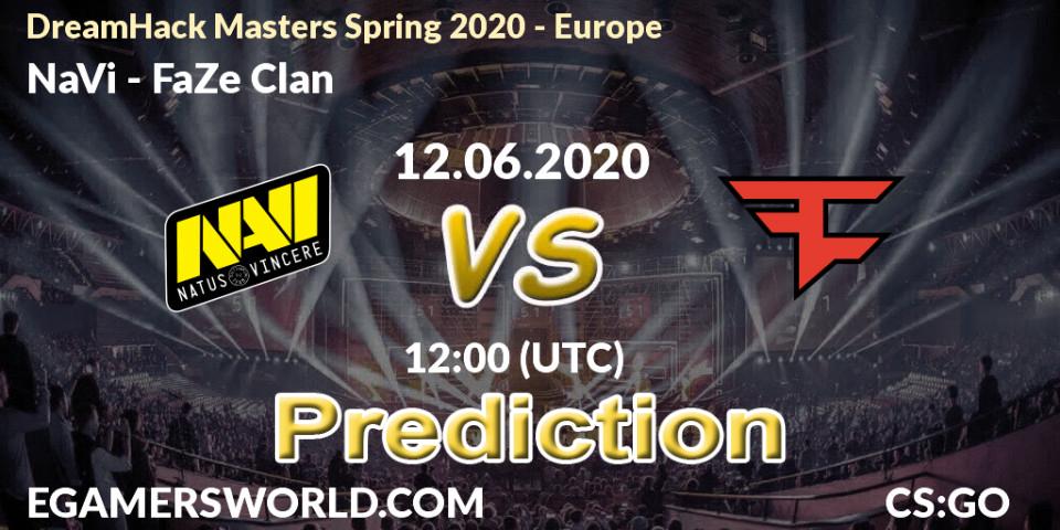 NaVi vs FaZe Clan: Betting TIp, Match Prediction. 12.06.2020 at 12:00. Counter-Strike (CS2), DreamHack Masters Spring 2020 - Europe