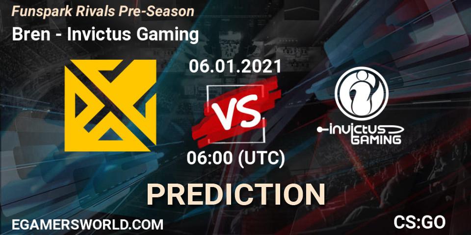 Bren vs Invictus Gaming: Betting TIp, Match Prediction. 06.01.21. CS2 (CS:GO), Funspark Rivals Pre-Season