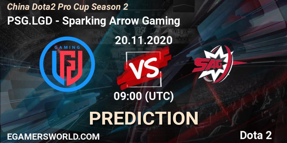 PSG.LGD vs Sparking Arrow Gaming: Betting TIp, Match Prediction. 20.11.2020 at 09:10. Dota 2, China Dota2 Pro Cup Season 2