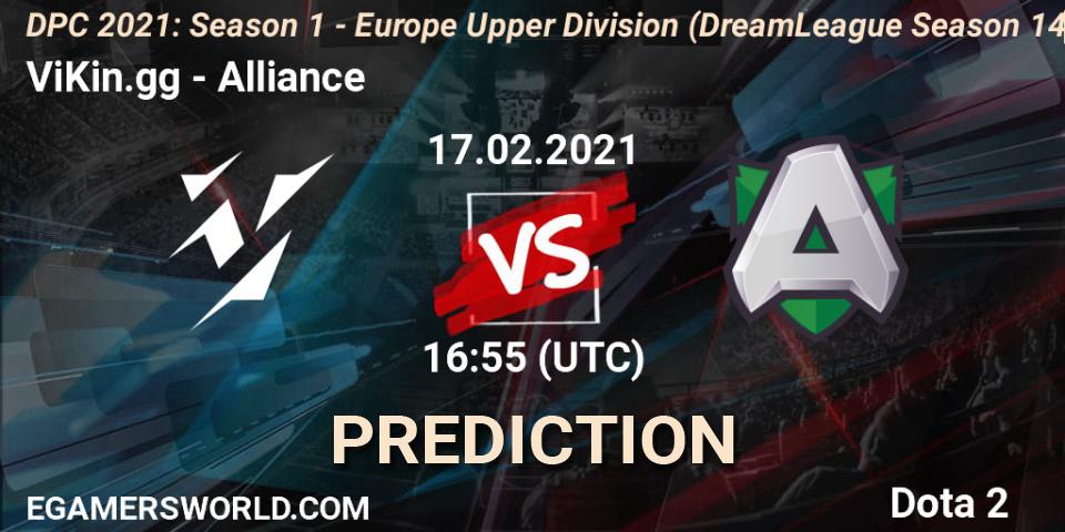 ViKin.gg vs Alliance: Betting TIp, Match Prediction. 17.02.21. Dota 2, DPC 2021: Season 1 - Europe Upper Division (DreamLeague Season 14)