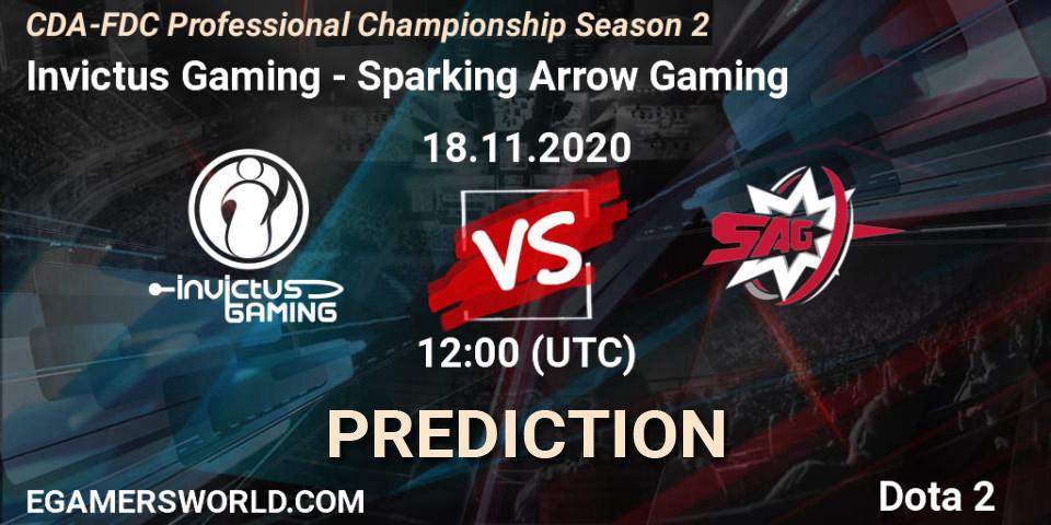 Invictus Gaming vs Sparking Arrow Gaming: Betting TIp, Match Prediction. 18.11.20. Dota 2, CDA-FDC Professional Championship Season 2