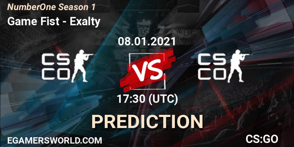 Game Fist vs Exalty: Betting TIp, Match Prediction. 08.01.21. CS2 (CS:GO), NumberOne Season 1