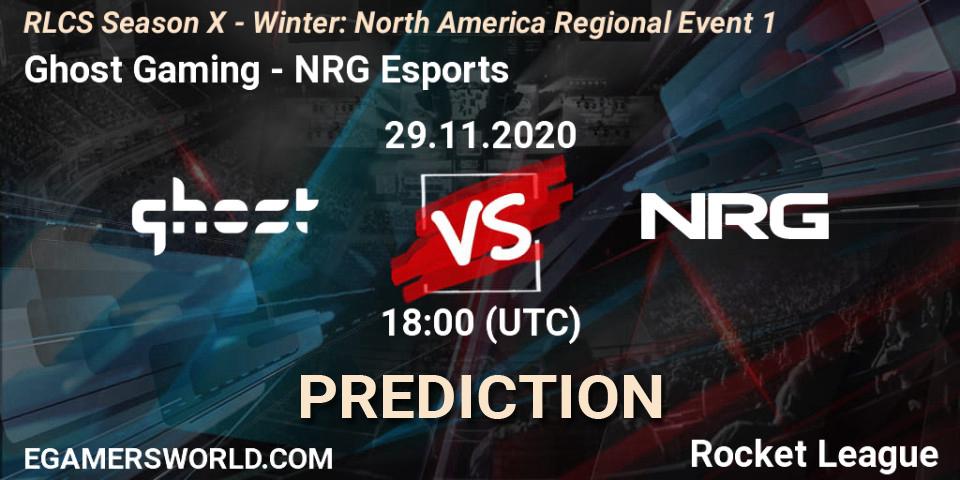 Ghost Gaming vs NRG Esports: Betting TIp, Match Prediction. 29.11.20. Rocket League, RLCS Season X - Winter: North America Regional Event 1