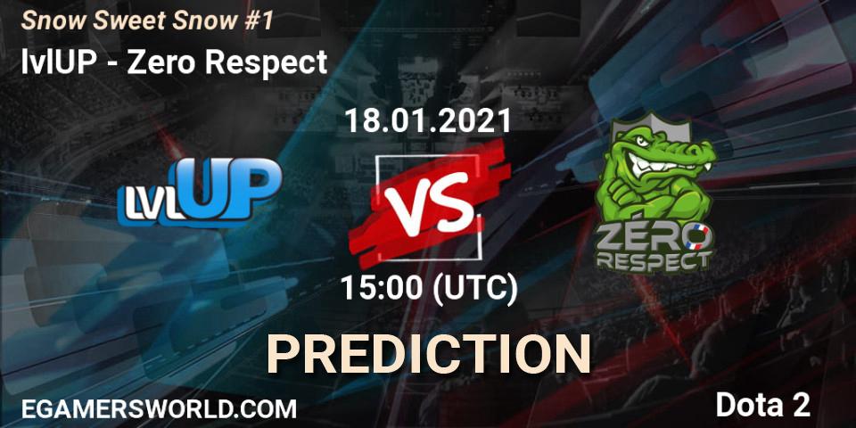 lvlUP vs Zero Respect: Betting TIp, Match Prediction. 18.01.2021 at 15:30. Dota 2, Snow Sweet Snow #1