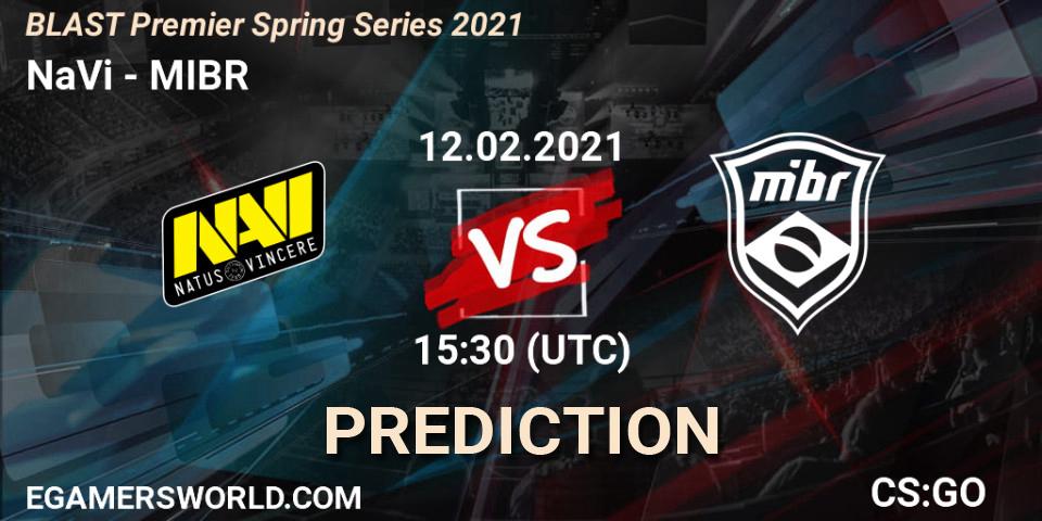 NaVi vs MIBR: Betting TIp, Match Prediction. 12.02.21. CS2 (CS:GO), BLAST Premier Spring Groups 2021