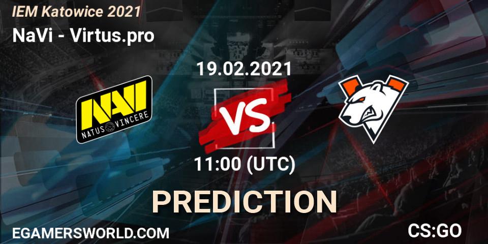 NaVi vs Virtus.pro: Betting TIp, Match Prediction. 19.02.2021 at 11:00. Counter-Strike (CS2), IEM Katowice 2021