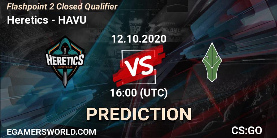 Heretics vs HAVU: Betting TIp, Match Prediction. 12.10.20. CS2 (CS:GO), Flashpoint 2 Closed Qualifier