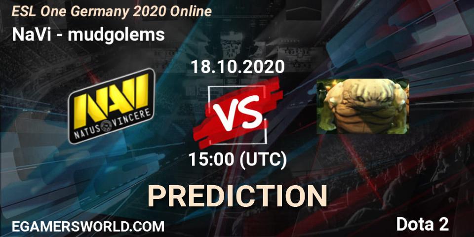 NaVi vs mudgolems: Betting TIp, Match Prediction. 18.10.2020 at 14:14. Dota 2, ESL One Germany 2020 Online