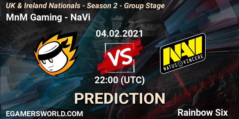 MnM Gaming vs NaVi: Betting TIp, Match Prediction. 04.02.21. Rainbow Six, UK & Ireland Nationals - Season 2 - Group Stage