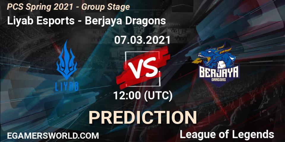 Liyab Esports vs Berjaya Dragons: Betting TIp, Match Prediction. 07.03.2021 at 12:00. LoL, PCS Spring 2021 - Group Stage