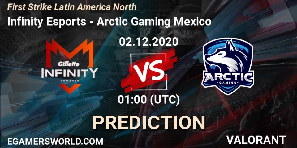 Infinity Esports vs Arctic Gaming Mexico: Betting TIp, Match Prediction. 02.12.2020 at 01:00. VALORANT, First Strike Latin America North