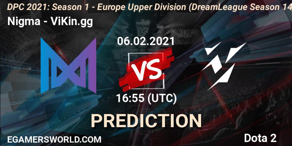Nigma vs ViKin.gg: Betting TIp, Match Prediction. 06.02.2021 at 17:31. Dota 2, DPC 2021: Season 1 - Europe Upper Division (DreamLeague Season 14)