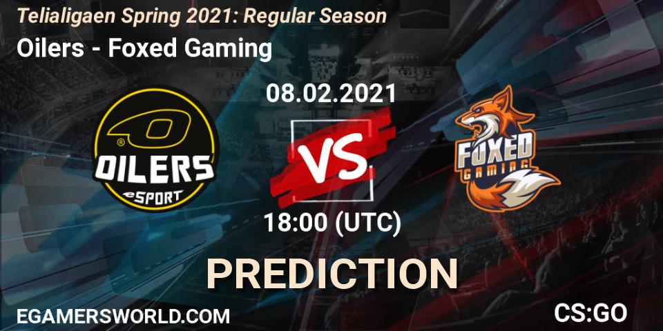 Oilers vs Foxed Gaming: Betting TIp, Match Prediction. 08.02.2021 at 18:00. Counter-Strike (CS2), Telialigaen Spring 2021: Regular Season