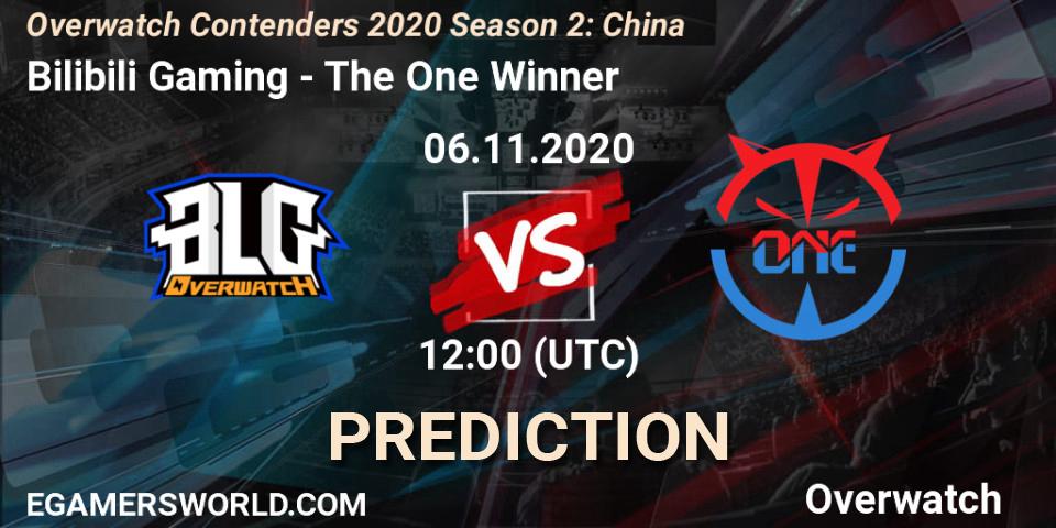 Bilibili Gaming vs The One Winner: Betting TIp, Match Prediction. 06.11.20. Overwatch, Overwatch Contenders 2020 Season 2: China