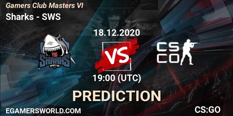Sharks vs SWS: Betting TIp, Match Prediction. 18.12.2020 at 18:20. Counter-Strike (CS2), Gamers Club Masters VI