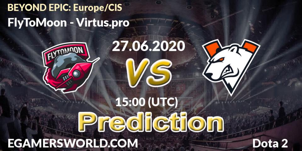 FlyToMoon vs Virtus.pro: Betting TIp, Match Prediction. 27.06.20. Dota 2, BEYOND EPIC: Europe/CIS