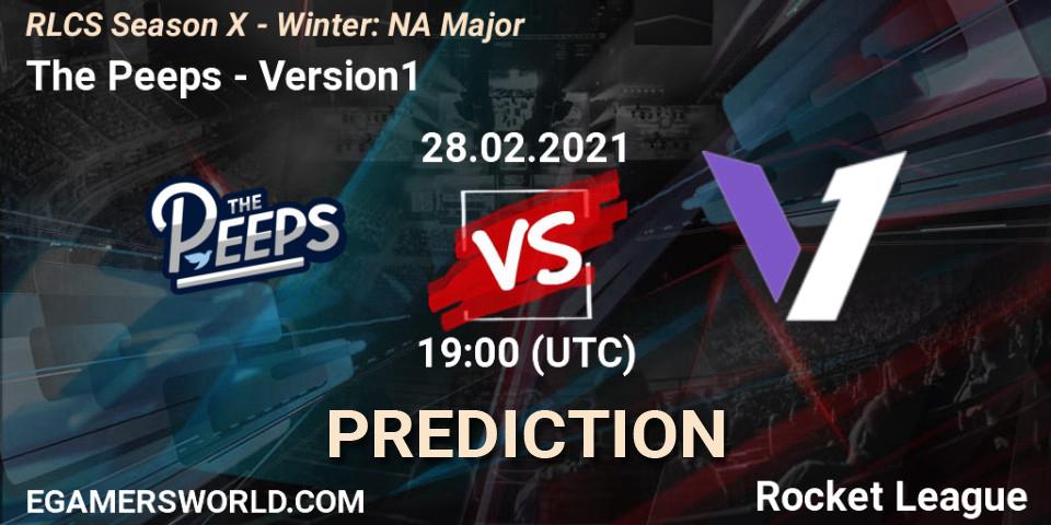 The Peeps vs Version1: Betting TIp, Match Prediction. 28.02.21. Rocket League, RLCS Season X - Winter: NA Major