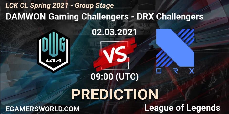 DAMWON Gaming Challengers vs DRX Challengers: Betting TIp, Match Prediction. 02.03.2021 at 09:00. LoL, LCK CL Spring 2021 - Group Stage