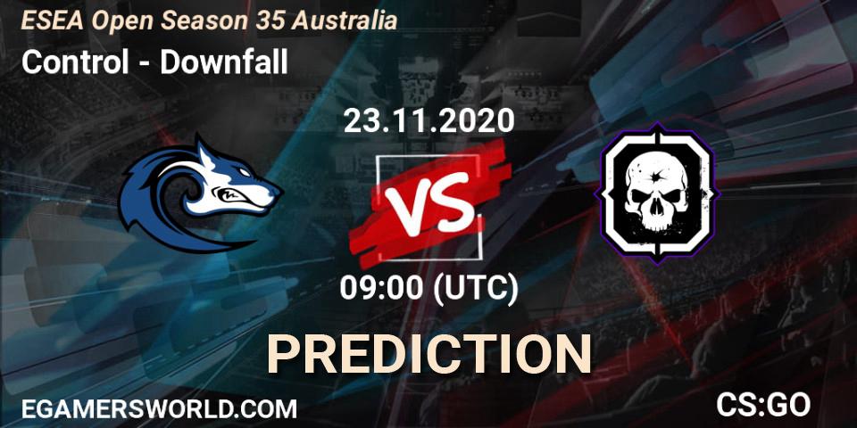 Control vs Downfall: Betting TIp, Match Prediction. 23.11.20. CS2 (CS:GO), ESEA Open Season 35 Australia