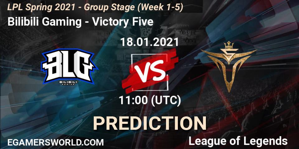 Bilibili Gaming vs Victory Five: Betting TIp, Match Prediction. 18.01.21. LoL, LPL Spring 2021 - Group Stage (Week 1-5)