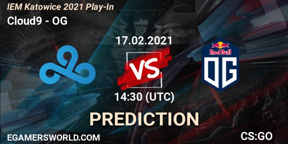 Cloud9 vs OG: Betting TIp, Match Prediction. 17.02.21. CS2 (CS:GO), IEM Katowice 2021 Play-In