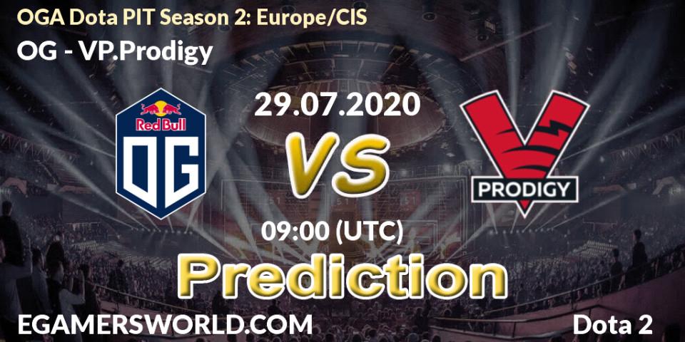 OG vs VP.Prodigy: Betting TIp, Match Prediction. 29.07.2020 at 08:58. Dota 2, OGA Dota PIT Season 2: Europe/CIS