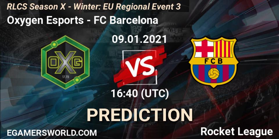 Oxygen Esports vs FC Barcelona: Betting TIp, Match Prediction. 09.01.21. Rocket League, RLCS Season X - Winter: EU Regional Event 3