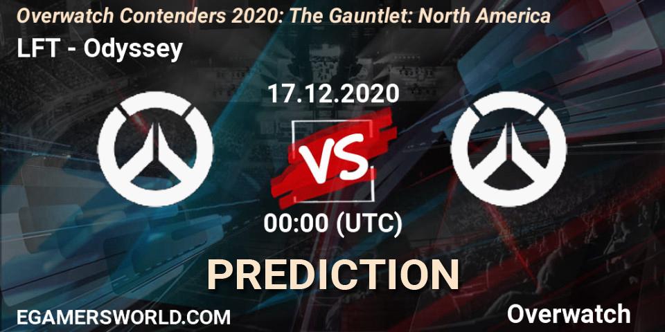 LFT vs Odyssey: Betting TIp, Match Prediction. 17.12.2020 at 00:30. Overwatch, Overwatch Contenders 2020: The Gauntlet: North America