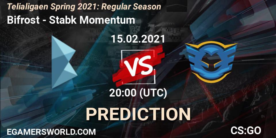 Bifrost vs Stabæk Momentum: Betting TIp, Match Prediction. 15.02.2021 at 20:00. Counter-Strike (CS2), Telialigaen Spring 2021: Regular Season