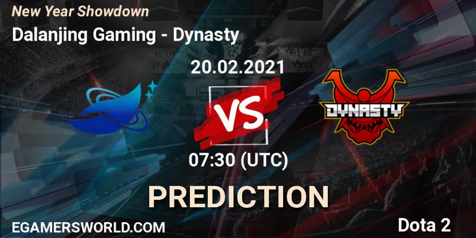 Dalanjing Gaming vs Dynasty: Betting TIp, Match Prediction. 20.02.2021 at 08:14. Dota 2, New Year Showdown