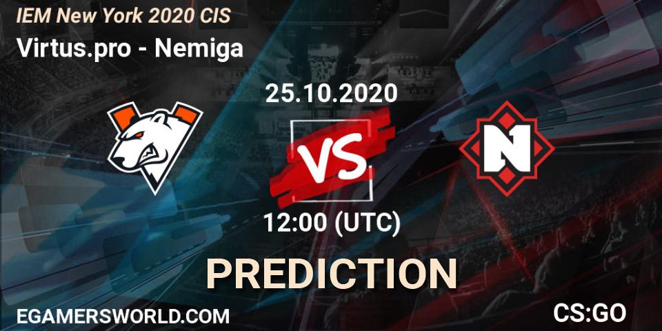 Virtus.pro vs Nemiga: Betting TIp, Match Prediction. 25.10.20. CS2 (CS:GO), IEM New York 2020 CIS