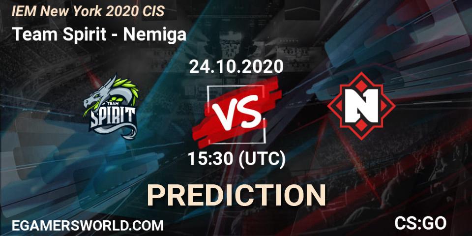 Team Spirit vs Nemiga: Betting TIp, Match Prediction. 24.10.2020 at 15:30. Counter-Strike (CS2), IEM New York 2020 CIS