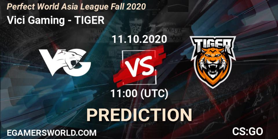 Vici Gaming vs TIGER: Betting TIp, Match Prediction. 11.10.2020 at 11:00. Counter-Strike (CS2), Perfect World Asia League Fall 2020