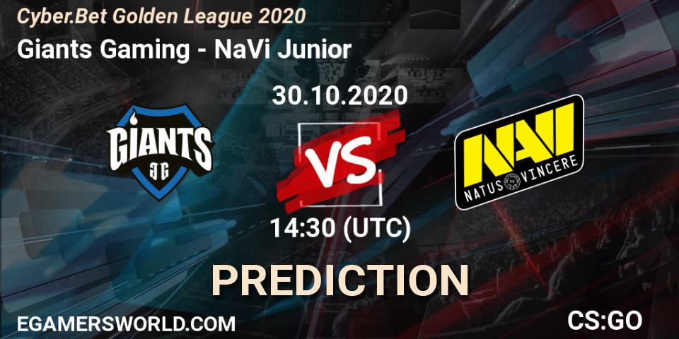 Giants Gaming vs NaVi Junior: Betting TIp, Match Prediction. 30.10.20. CS2 (CS:GO), Cyber.Bet Golden League 2020