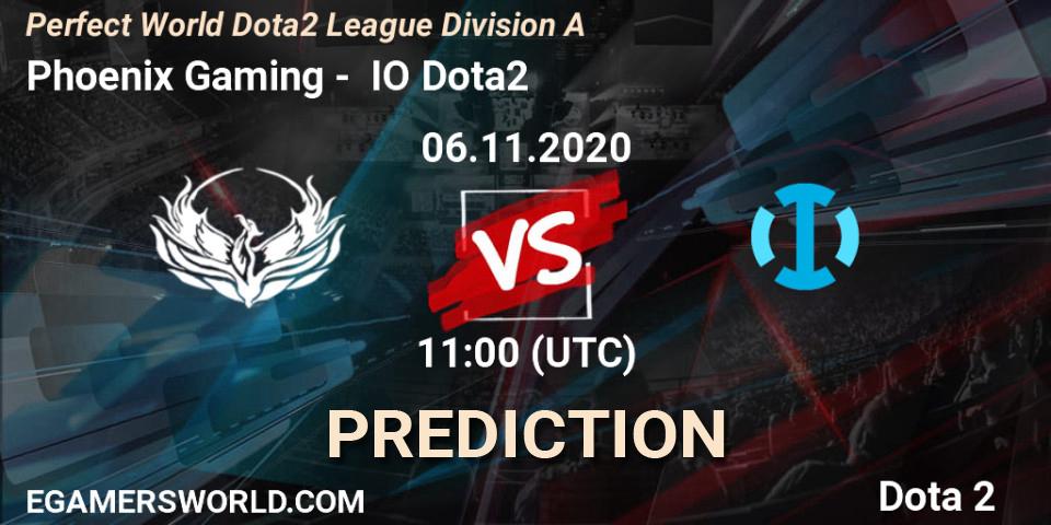 Phoenix Gaming vs IO Dota2: Betting TIp, Match Prediction. 06.11.20. Dota 2, Perfect World Dota2 League Division A