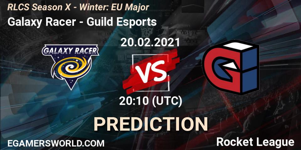 Galaxy Racer vs Guild Esports: Betting TIp, Match Prediction. 20.02.2021 at 20:40. Rocket League, RLCS Season X - Winter: EU Major