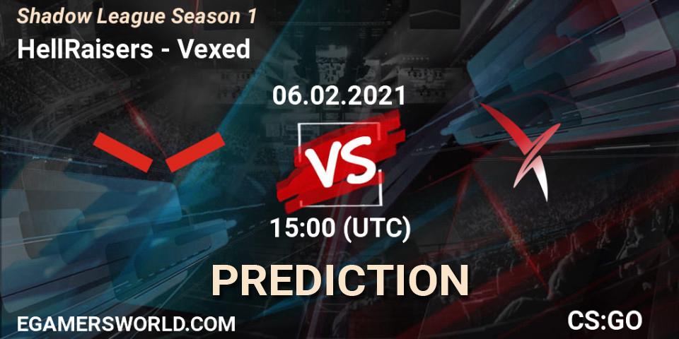 HellRaisers vs Vexed: Betting TIp, Match Prediction. 06.02.21. CS2 (CS:GO), Shadow League Season 1