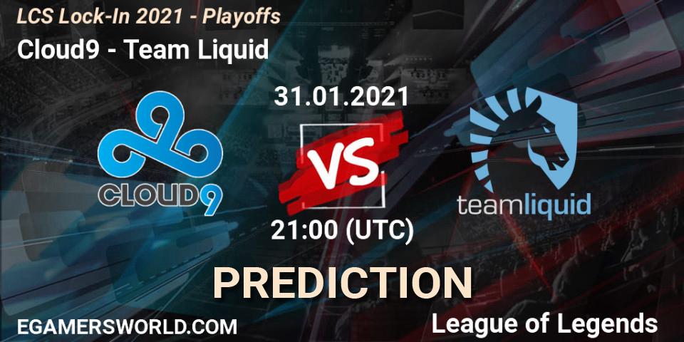 Cloud9 vs Team Liquid: Betting TIp, Match Prediction. 31.01.21. LoL, LCS Lock-In 2021 - Playoffs