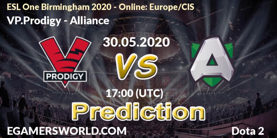VP.Prodigy vs Alliance: Betting TIp, Match Prediction. 30.05.2020 at 18:08. Dota 2, ESL One Birmingham 2020 - Online: Europe/CIS