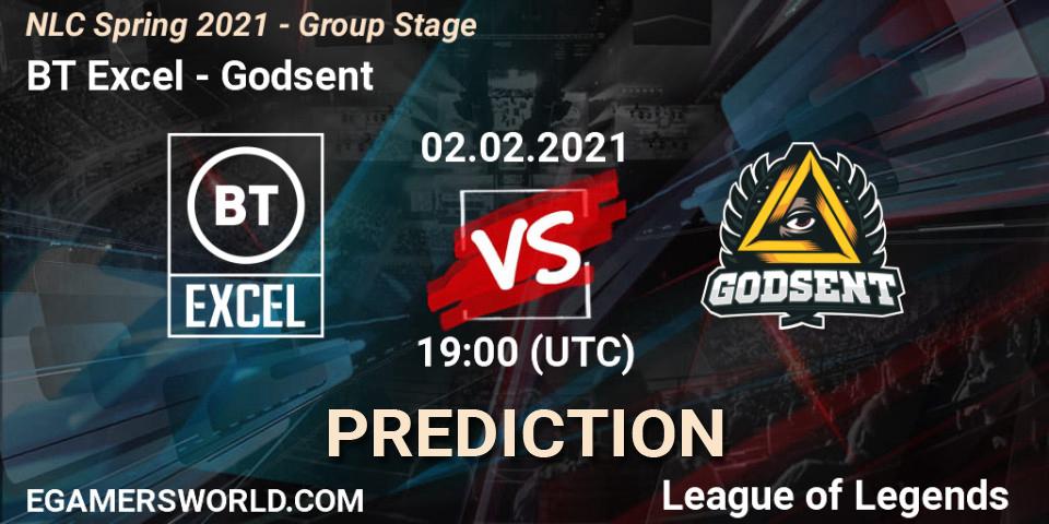 BT Excel vs Godsent: Betting TIp, Match Prediction. 02.02.21. LoL, NLC Spring 2021 - Group Stage