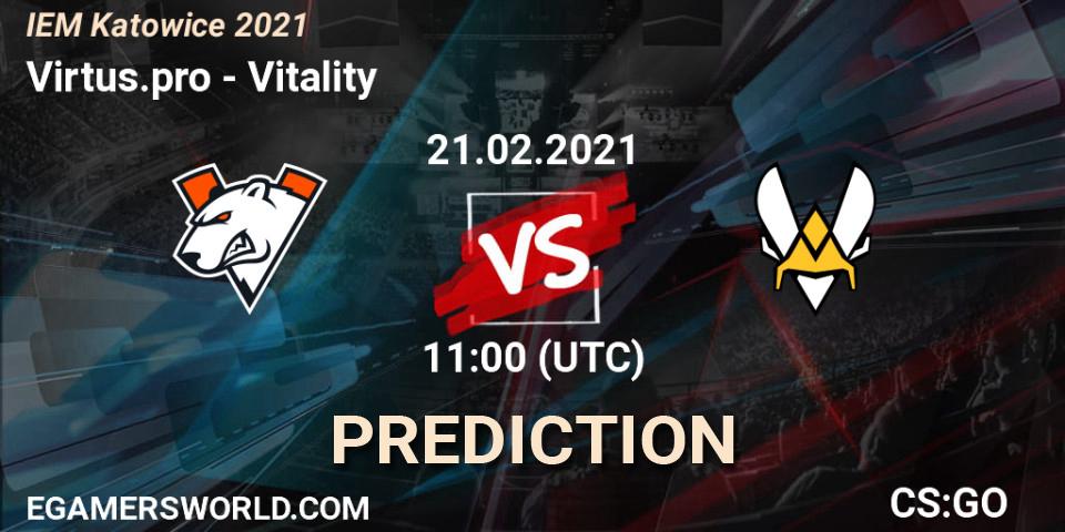 Virtus.pro vs Vitality: Betting TIp, Match Prediction. 21.02.21. CS2 (CS:GO), IEM Katowice 2021