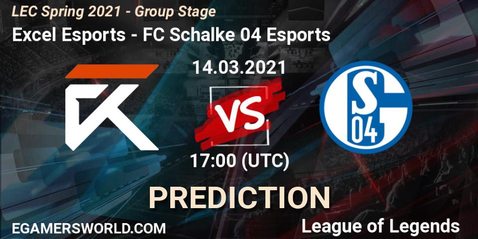 Excel Esports vs FC Schalke 04 Esports: Betting TIp, Match Prediction. 14.03.21. LoL, LEC Spring 2021 - Group Stage