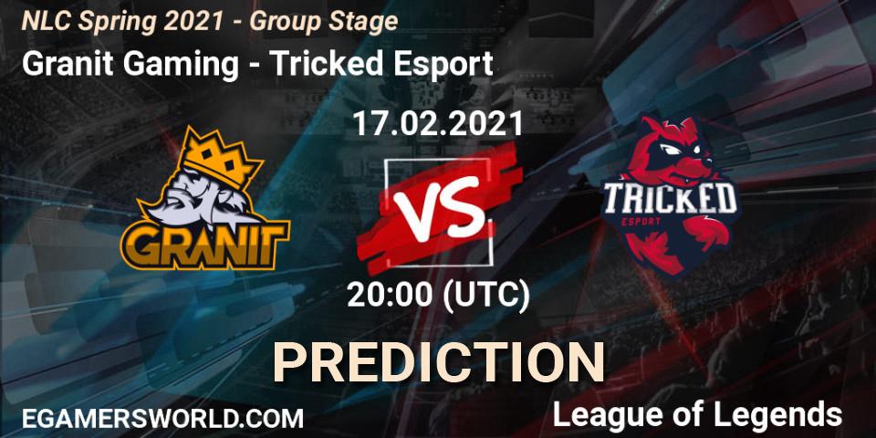 Granit Gaming vs Tricked Esport: Betting TIp, Match Prediction. 17.02.2021 at 20:00. LoL, NLC Spring 2021 - Group Stage